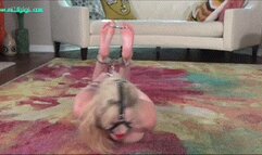 BUSTY BLONDE HELPLESSLY BOUND IN HEAVY CUFFS & CHAINS (MP4 HD 14000kbps)