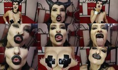 Lustful succubus mesmerizes you with an attack of kisses and licks