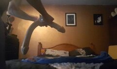 Taking a 29" long 3" diameter dildo all the way inside, Deep Anal Insertion