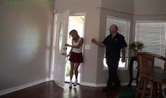 Pretty coed ambushed at home and left brutally hogtied on the floor (MP4 HD 6000kbps)