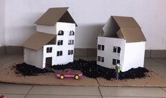 Russian model - giantess crushing your house