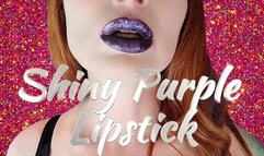 Shiny Purple Lipstick