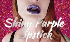 Shiny Purple Lipstick WMV