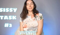 Sissy Task 3 to be completed in order feminization and Masturbation Instructions to serve and please Princess VivienVee Femdom Girls Next Door permission to stroke might be granted if you serve and obey Will you earn a reward Follow along and play with me