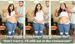 Girlfriend Caught in GLUTTONOUS Pizza Stuffing Before Dinner Date