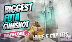 Biggest Futa Cumshot EVER! Huge S Cup and raincoat ready for a mess