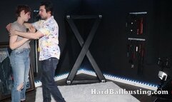 Miss Lana Helping a friend out with Boots Ball Busting