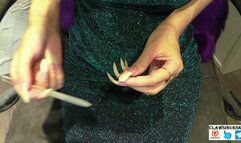 10 mins of filing nails