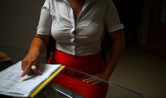 The teacher of Spanish