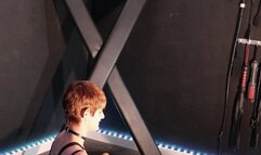 Miss Lana Ball Board Using a Bat on trapped balls