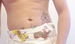 ABDL DIAPER BOY MESSING SAFARI DIAPER