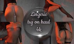 Lingerie and Stockings Try On Haul 4k! GFE