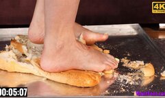 Trying Bread Slippers - 4K MP4