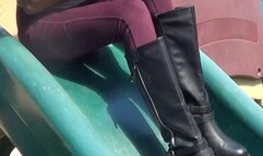 Odette - Handcuffed on the Playground in Boots (Mpeg)