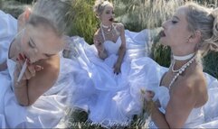 Your chain smoking bride,- outside all white,- inside all black