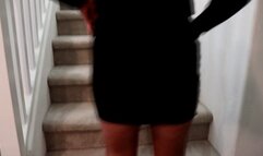 Black High Heels Stairs