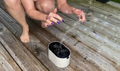 Pop Goes the Bubbles: Melody Mynx and Kim Chi Play in Bubbles in Lingerie