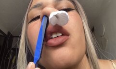 STANDARD Putting home stuff deep inside my nostrils