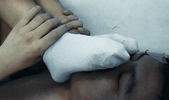 Sit belly smelling stinky socks YCTD12080604