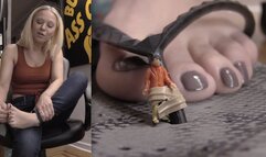 TINY FLIP FLOP SERVANT - Goddess Dee, Giantess, Foot Fetish, Tiny Foot Slave - WMV