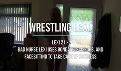 Lexi 21 - Bad Nurse Lexi uses Bondage, Facesitting and Scissors to Take Care of Business