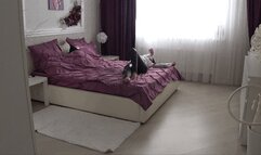 Victorias blown raspberries on MY belly Qb