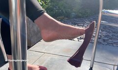 Extreme Dangling Suede Flats Shoeplay Part 2