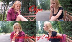 Olga: powersmoking 2 cigarettes