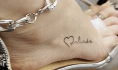 Walking and dangling in amazing silver platform heels