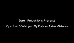 Spanked & Whipped By Asian Rubber Mistress (1080p)