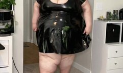 Super Size Black Vinyl Strip Tease