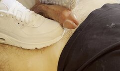 New white Nike air max '90 cumshot