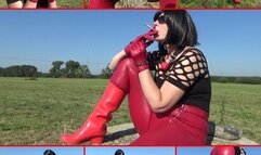 Smoking cigarette in handcuffs 48