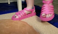 Ling Stuck in Sticky Pink Sandals