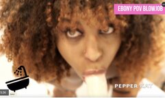 POV Surprise Blowjob in Shower