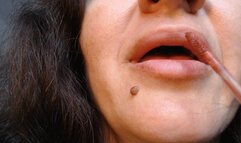 Brown lips, chocolate kiss