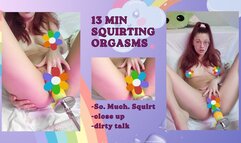 13 minutes of pure please and shaking legs from orgasms