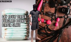 Gay adult diaper - burglars bound diaper slave