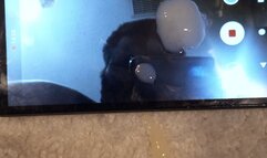 I Masturbated right by Toilet Seat in Point Up View while Standing