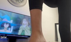 "Treasure Big Feet Trample Foot Boy Makes His Dick Look Tiny"