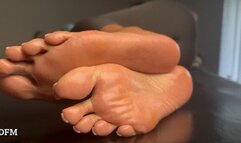 "Treasure Wrinkled Soles Seductive Massage Table Tease"