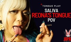 Exploring Oral Delights: Reona MARUYAMA's Tongue, Spit, and Intimate Kiss Experience