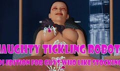 Fluffy Tickling Robots JOI for Guys Who Like Wearing Stockings and Panties!