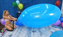 Madi Bath Machine Pops Multiple Balloons HD (1920x1080) B2P Blow to Pop