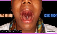 Bad Breath Good Night - Mouth Fetish, ASMR, Uvula Fetish - 1080 MP4