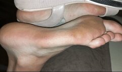 Sasha - Worshipping her dirty feet in sandals after a long walk with footjob (1080p)