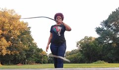 LadyWithTheWhips Whip Training in The Park