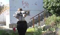 Bonus - Rija Mae - Bound Tits Arm Predicament Bondage Walk - Full Clip mp4 SD