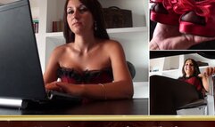 Nutztier unter dem Tisch