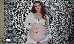 Tight Dress Chugging and Burps